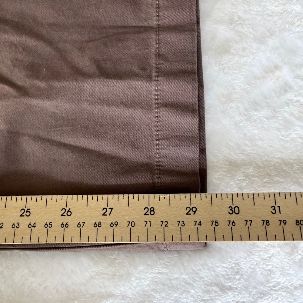 Pact Organic Cotton Wide Leg Pleated Pants Brown High Rise XL Adjustable Back - Picture 7 of 7